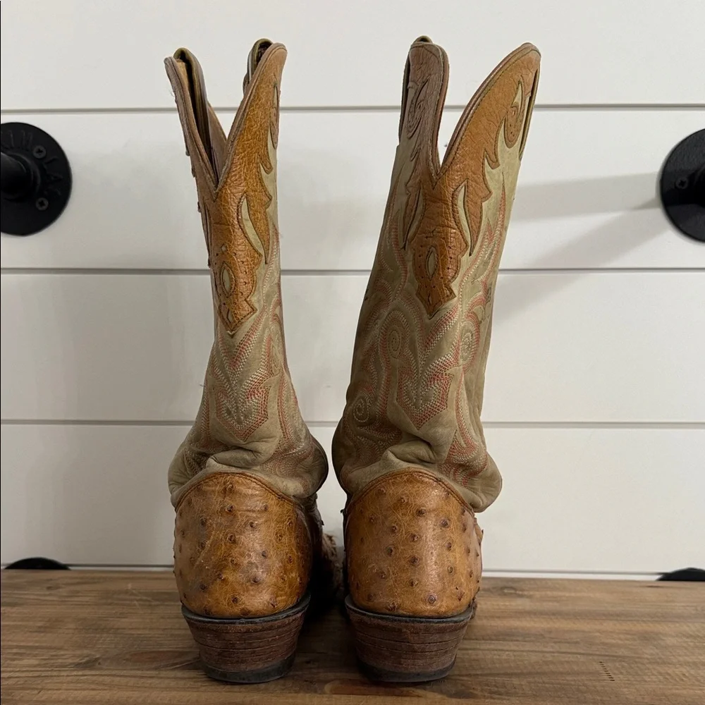 Justin ostrich skin boots - Picture 3 of 6